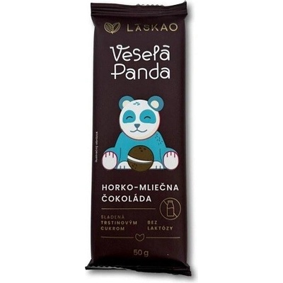 Laskao Veselá panda Horko mliečna čokoláda 50 g