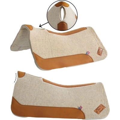 3/4" WOOL FELT CONTOUR SADDLE PAD