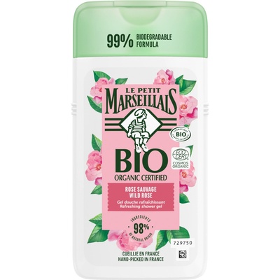Le Petit Marseillais Bio Organic Certified Wild Rose Refreshing sprchový gél 250 ml
