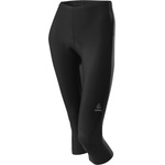 Löffler Дамски 3/4 панталон за колоездене Löffler Women's Bike 3/4 Tights Basic Cycling bottoms - Black / Grey Melange - размер 50 (EU) (155-0849-0119)