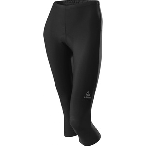 Löffler Дамски 3/4 панталон за колоездене Löffler Women's Bike 3/4 Tights Basic Cycling bottoms - Black / Grey Melange - размер 50 (EU) (155-0849-0119)