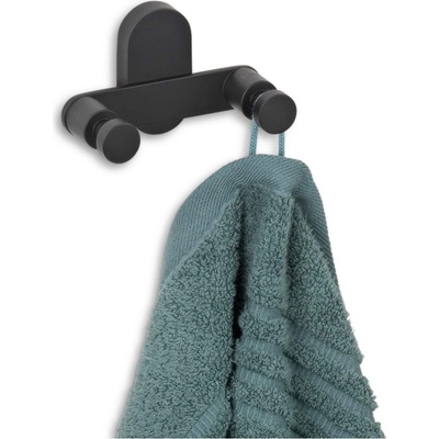 kela Черна двойна закачалка за стена KELA от серия Alessio