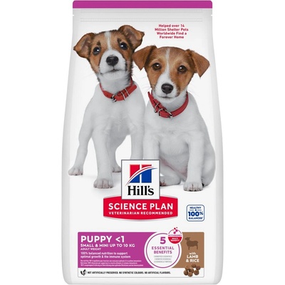 Hill`s Science Plan Puppy Small & Mini jahňacie s ryžou 2 × 1,5 kg