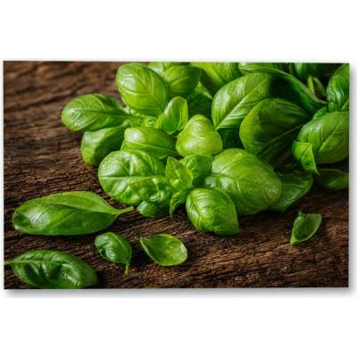 Plakát – Zelené listy na dřevě 45 × 30 cm Bez rámu Ano Bez rámu – Hledejceny.cz