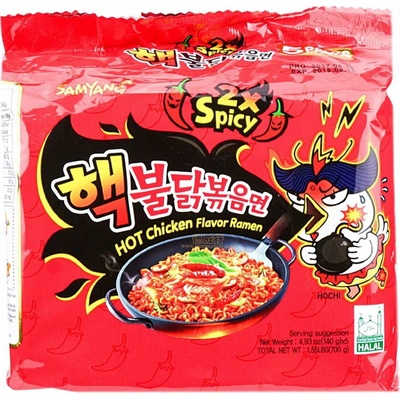 Samyang dvojité pikantné rezance 5 x 150 g