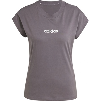 adidas Дамска тениска Adidas Essentials Linear Cotton T-Shirt Womens - Charcoal
