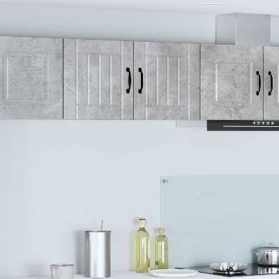 vidaXL Стенен шкаф LUCCA 2 pcs Бетонно сиво 40 x 31 x 40 см (884881)