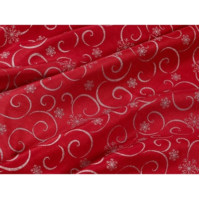 Dreamy Linens Obrus červený Vianočné kúzlo 140 cm
