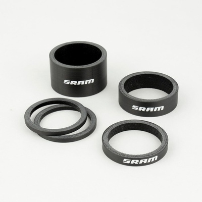 Sram Hedset Spacer Set, UD Carbon, Gloss White Logo podložky pod predstavec – Zbozi.Blesk.cz