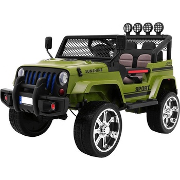 JBM elektrické autíčko Jeep Wrangler 4x4 zelená