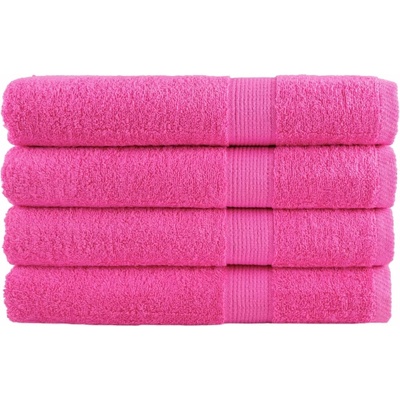 vidaXL Премиум кърпи за сауна SOLUND 4 бр розови 80x200 см 600 gsm (137531)