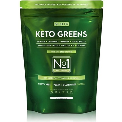 BeKeto Greens Zelený koktejl 250 g