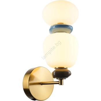 Italux wl-94981-1b-gd - led стенна лампа evans led/12w/230v 3000k златна (it0677)