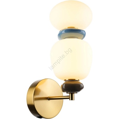 Italux wl-94981-1b-gd - led стенна лампа evans led/12w/230v 3000k златна (it0677)