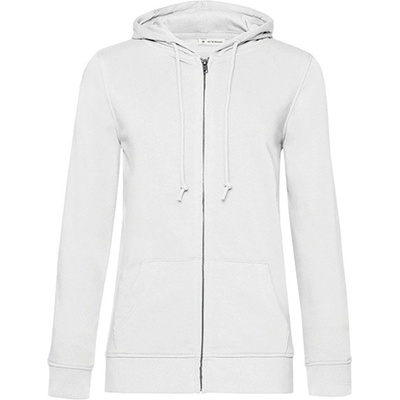 B & C dámská mikina na zip WW36B White