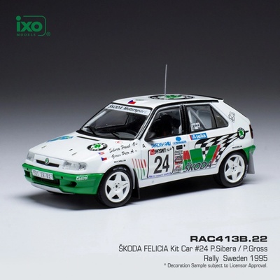 IXO Škoda Felicia Kit Car Rally Sweden 1995 24 Sibera Gross 1:43