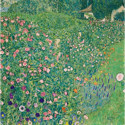 Plagát, Obraz - Italian garden landscape, Gustav Klimt, 40 × 40 cm