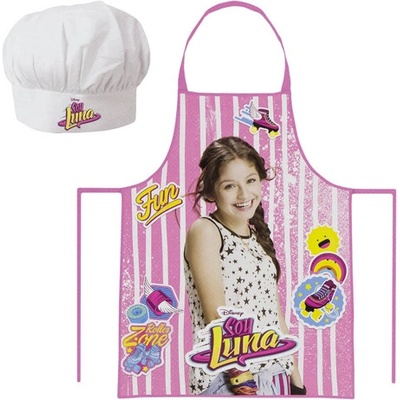 BrandMac Dívčí zástěra Soy Luna s kuchařskou čepicí