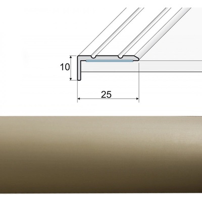 Jutex A31 Ukončovacia lišta champagne