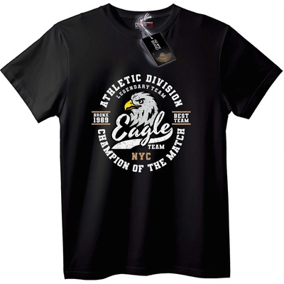 NOONEBRAND Тениска Орел Шампион NYC - 3XL, Black