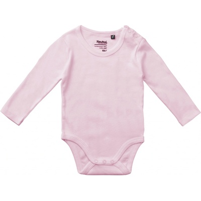Neutral Dojčenské body s dlhým rukávom NE Light Pink