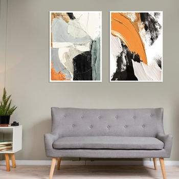 Decono Картини Абстракт в Оранжево