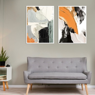 Decono Картини Абстракт в Оранжево