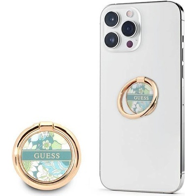 Pouzdro Guess Ring stand GURSHCHMAN zielony/ zelené Flower