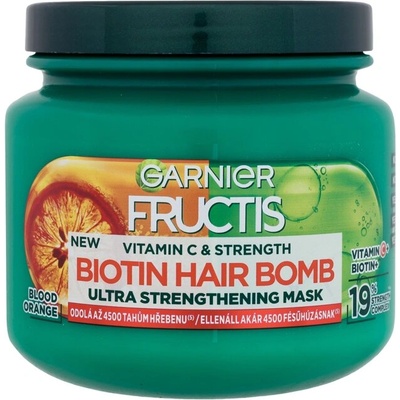 Garnier Fructis Vitamin & Strength Biotin Hair Bomb от Garnier за Жени Маска за коса 320мл