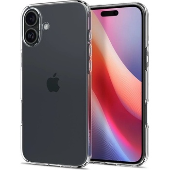 Apple Силиконов калъф кейс Spigen Liquid Crystal за iPhone 16 Plus, прозрачен