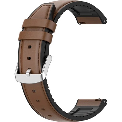 Techsuit Каишка за часовник за Samsung Galaxy Watch (46 мм) / Gear S3, Huawei Watch GT GT / GT 2 / GT 2e / GT 2 Pro / GT 3 (46 мм) - Каишка за часовник 22 мм (W007) - Кафяв