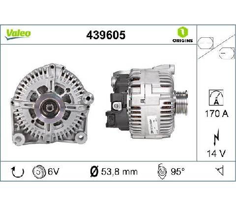 Alternátor VALEO 439605