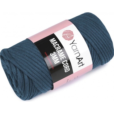 Pletací příze Macrame Cord 250 g, střední, 12 (789) petrolejová