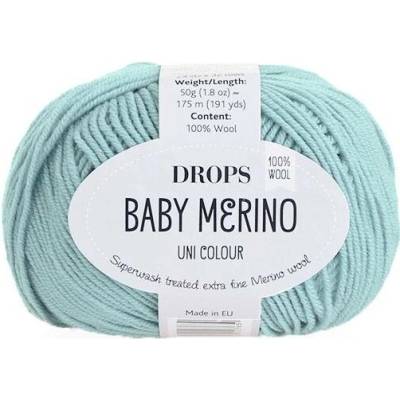 Příze DROPS Baby merino uni color 43 - světlá šedozelená