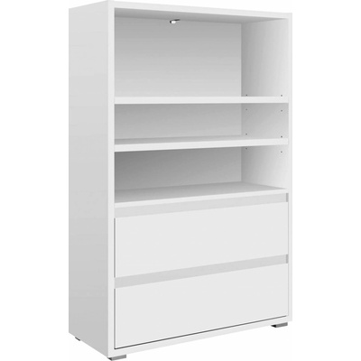 IdeaNabytek Knihovna 2 zásuvky IMAGE 23 bílá