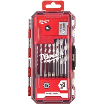 Milwaukee Комплект свредла мултиматериал 8 бр (4932493871)