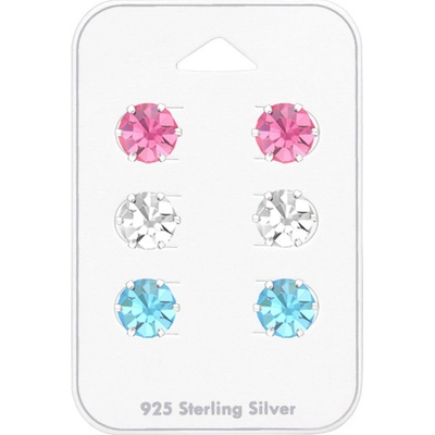 Mabell set dámských stříbrných náušnic KIRAZ CZ221A4S43752-RWAC45