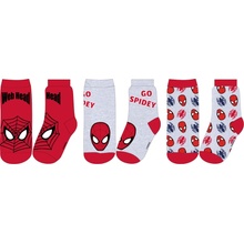 Spider Man Chlapčenské ponožky červená šedá