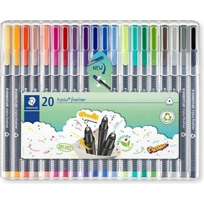 Staedtler Triplus 334 20 rôznych farieb 20ks