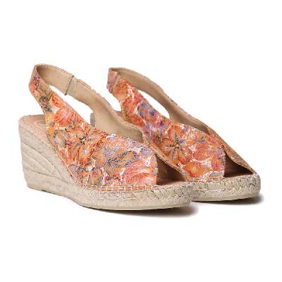 Сандали на платформа Toni pons Laila-LL esparto wedge sandals - Orange (Multicolor)