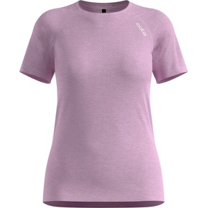 Odlo Дамска тениска Odlo Women's Essential Seamless T-Shirt Crew Neck S/S Running shirt - Orchid Ice Melange - размер XS (916-7085-0111)