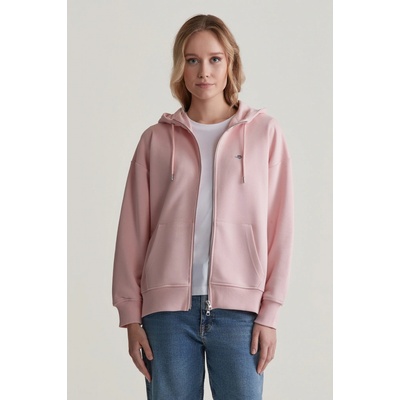 Gant Rel Shield Zip Hoodie ružová