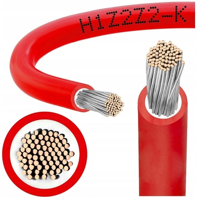 RR Solární kabel 1 x 6 mm červený H1Z2Z2 1 m