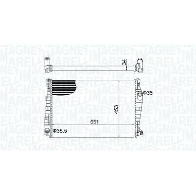 Chladič vody pro motor MAGNETI MARELLI 350213152000
