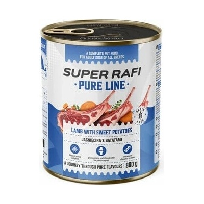 Super Rafi Pure Line jahňacie so sladkými zemiakmi 6 x 800 g