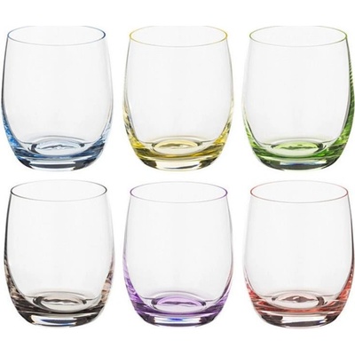 Crystalex CZ BOHEMIA RAINBOW POHÁR NA WHISKY 6 x 300 ml