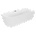 Mexen Mia 150x75 cm right white/black (52691507500P-70)