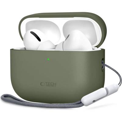 Tech-protect Силиконов калъф Apple AirPods Pro 3 маслинено зелено