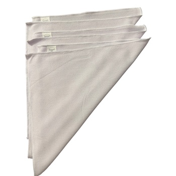 Buzzufy Микрофибър Комплект за Полиране - 3 Бр. Премиум Качество за Почистване и Полиране - Безпрашен, Безслепен за Автомобили, Дом, Часовници и Бижута, Сребро, Злато, Неръждаема Стомана, 32 см х 36 см, Бял