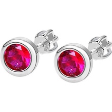 Nubis stříbrné rubínové zirkony NB-3653-R